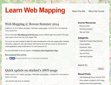 Tablet Screenshot of learnwebmapping.com
